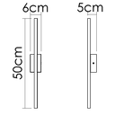 Ver imagem 2 de Arandela de Led Gamma 1 Perfil com Led Interno 7W