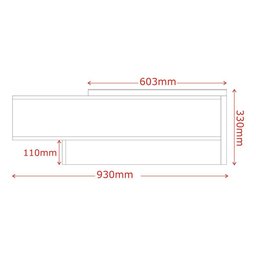 Mesa De Centro Milão Com Espelho - Lukaliam Móveis Preto - 2