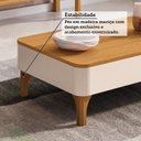 Ver imagem 6 de Mesa de Centro 100x60,5cm com Pés em Madeira Maciça Ariadne Espresso Móveis