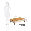 Ver imagem 3 de Mesa de Centro 100x60,5cm com Pés em Madeira Maciça Ariadne Espresso Móveis