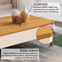 Ver imagem 5 de Mesa de Centro 100x60,5cm com Pés em Madeira Maciça Ariadne Espresso Móveis