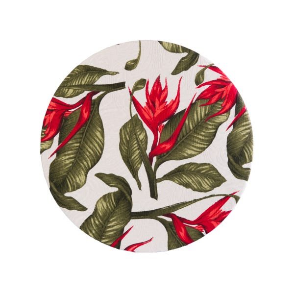 Kit Sousplat 6 lugares completo Jacquard planta s5 - 1