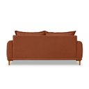 Ver imagem 5 de Sofá Living 3 Lugares Bouclê Terracota 2.00m Pés em Madeira Bz Home Decor
