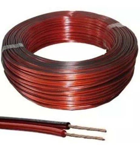 Fio Cabo Paralelo Duplo Bicolor 1,00mm 2 Vias Para Som 100m Rolo 2X16 AWG - 1