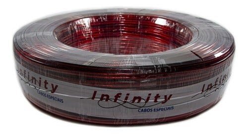 Fio Cabo Paralelo Duplo Bicolor 1,00mm 2 Vias Para Som 100m Rolo 2X16 AWG - 3