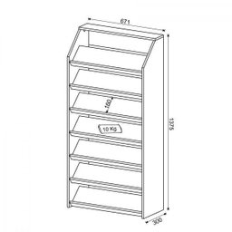 Sapateira Vertical 7 Prateleiras Sa3403  - 4