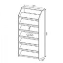 Ver imagem 4 de Sapateira Vertical 7 Prateleiras SA3403 Branco