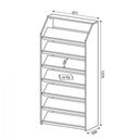 Ver imagem 4 de Sapateira Vertical 7 Prateleiras SA3403 Branco