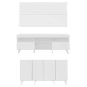 Ver imagem 5 de Conjunto Sala De Estar Rack/painel Tv/aparador Multimóveis Sofia Branco