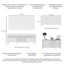 Ver imagem 4 de Conjunto Sala De Estar Rack/painel Tv/aparador Multimóveis Sofia Branco
