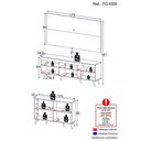 Ver imagem 6 de Conjunto Sala De Estar Rack/painel Tv/aparador Multimóveis Sofia Branco