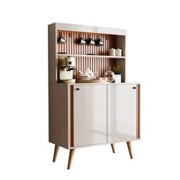 Aparador Buffet Cantinho Do Café Dolce Com Efeito Ripado Movelove - 6
