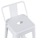 Ver imagem 3 de Kit 4 Banquetas Médias Iron Tolix com Encosto 66cm Branco