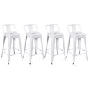 Ver imagem 1 de Kit 4 Banquetas Médias Iron Tolix com Encosto 66cm Branco
