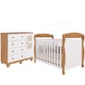 Quarto de Bebê Completo Berço Americano Marquesa 3 em 1 Cômoda 1 Porta 4 Gavetas Telinha 100% Mdf - 3