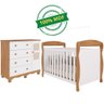 Quarto de Bebê Completo Berço Americano Marquesa 3 em 1 Cômoda 1 Porta 4 Gavetas Telinha 100% Mdf - 2
