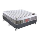 Ver imagem 1 de Cama Box Casal: Colchão Molas Pocket Ensacadas Castor Light Stress Oxygen New Plush + Base Crc