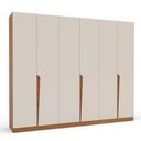 Ver imagem 4 de Guarda Roupa Roupeiro 6 Portas 4 Gavetas Porto Freijó Creme Politorno Móveis