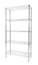 Ver imagem 1 de Estante Aço 5 Prateleiras Cromada Aramada 150 Cm
