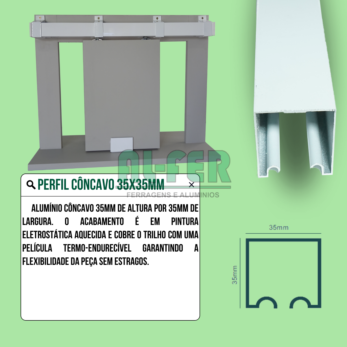 Kit Prático para Porta de Correr 75cm Trilho Inteiro Branco - 1,50m + 1 Par de Concha - 4