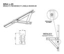 Ver imagem 2 de Braço de Janela Maxim-Ar 60cm Bronze - Madeira e Alumínio