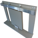 Ver imagem 1 de Kit Prático para Porta de Correr 72cm Trilho Natural - 1,40m + 1 Par de Concha