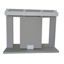 Ver imagem 1 de Kit Prático para Porta de Correr 80cm Trilho Branco - 1,60m + 1 Par de Concha