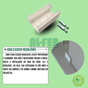 Ver mais imagens de Kit Prático para Porta de Correr 80cm Trilho Branco - 1,60m + 1 Par de Concha