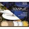 Kit 10 unidades Sousplat Supla Mdf Dourado Corações 38cm SP070DR - 4