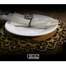 Kit 10 unidades Sousplat Supla Mdf Dourado Corações 38cm SP070DR - 3