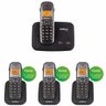 Telefone sem Fio Intelbras TS 5150 2 Linhas 1,9 Ghz Dect 6.0 + 3 Ramal sem Fio TS 5121 1,9 Ghz - 1
