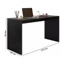 Ver imagem 2 de Mesa Home Office 127cm Escrivaninha Estudos Aparador Preta