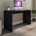 Ver imagem 1 de Mesa Home Office 127cm Escrivaninha Estudos Aparador Preta