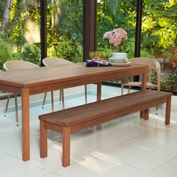 Banco em Madeira Maciça 4 Lugares 200cm Ipanema Mestra Móveis - 3