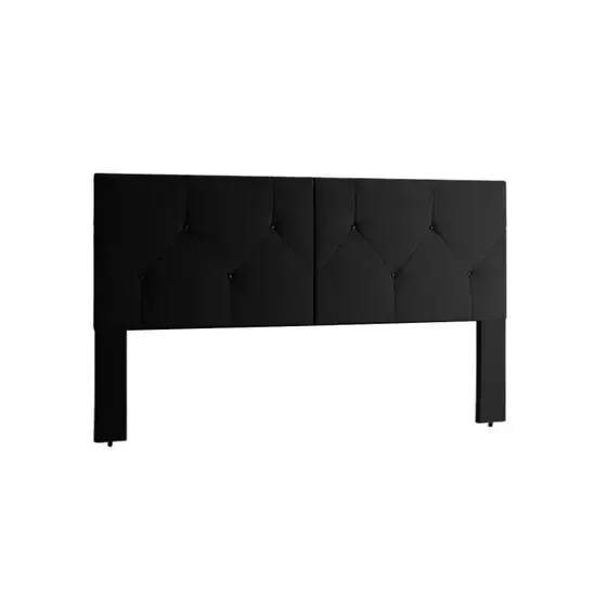 Cabeceira com Pés para Cama Box Casal 1,60 Berlim - Preta - 1