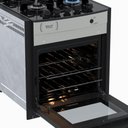 Ver imagem 4 de Fogão de Embutir 4 Bocas Gaudi Prisma Vitreo Bl Inox Gás Glp Forno Gdpmv450 - Venax 25373