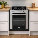 Ver imagem 3 de Fogão de Embutir 4 Bocas Gaudi Prisma Vitreo Bl Inox Gás Glp Forno Gdpmv450 - Venax 25373