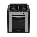 Ver imagem 1 de Fogão de Embutir 4 Bocas Gaudi Prisma Vitreo Bl Inox Gás Glp Forno Gdpmv450 - Venax 25373