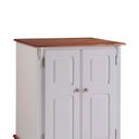 Ver imagem 3 de Balcão Adega 2 Portas 1 Gaveta e Pés Luis XV 60814 Hannover Linz Móveis - Off White/Imbuia