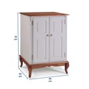 Ver imagem 5 de Balcão Adega 2 Portas 1 Gaveta e Pés Luis XV 60814 Hannover Linz Móveis - Off White/Imbuia