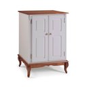 Ver imagem 1 de Balcão Adega 2 Portas 1 Gaveta e Pés Luis XV 60814 Hannover Linz Móveis - Off White/Imbuia