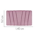 Ver imagem 2 de Painel Estofada Bélgica 140CM Casal Courino Rosa - D A DECOR