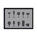 Ver imagem 1 de Tapete Passadeira Decore Black Taças - 50 X 70cm