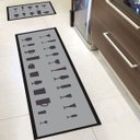 Ver imagem 2 de Tapete Passadeira Decore Black Taças - 50 X 70cm