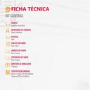 Ver imagem 3 de Conjunto 2 Cadeiras Sarah Mdf Rufato Veludo Creme E Imbuia