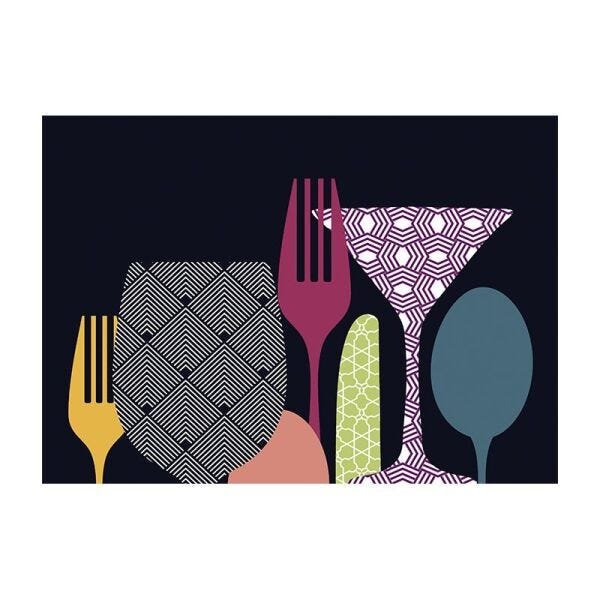 Tapete Passadeira Decore Silverware - 50 X 70cm