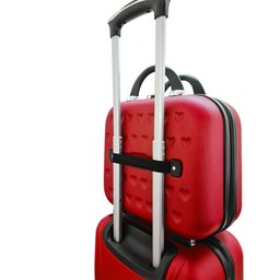 Kit Mala de Bordo Mais Frasqueira Rígida - Gladiador C1 Cor:vermelho - 6