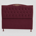 Ver imagem 2 de Cabeceira Cama Casal King Greta 195cm Estofada Suede Design Clássico