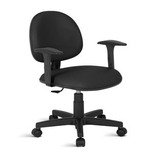 Cadeira Executiva com Lamina Digitador com Braços Preta