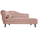 Ver imagem 5 de Kit Diva Recamier Diana 140cm Lado Direito e 02 Poltronas Classic Suede Rosê - ADJ Decor